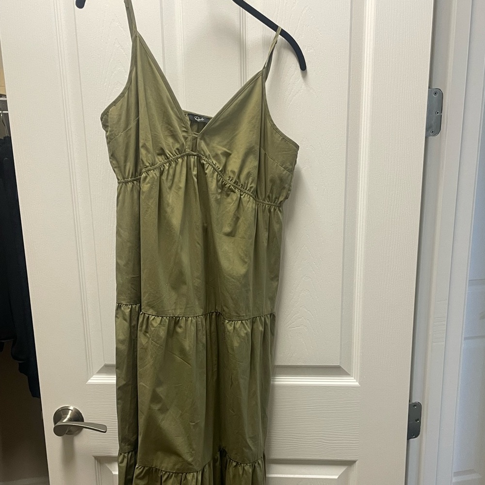 Rails dress in a small; olive color